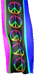 colorful peace sign banner