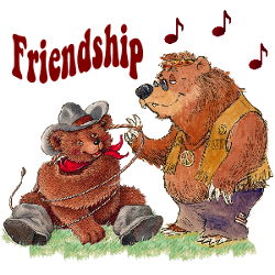 friendship bears cowboy clothes and hat