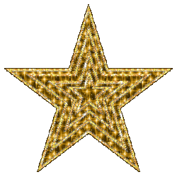 golden layered glitter star
