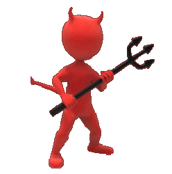 devil with pitch fork