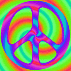 double spiral peace sign