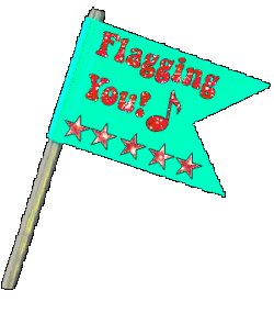 flagging you text with red stars