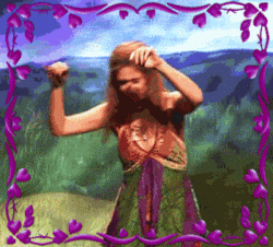 hippie girl dance
