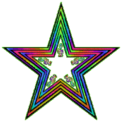 rainbow moving colors layer star