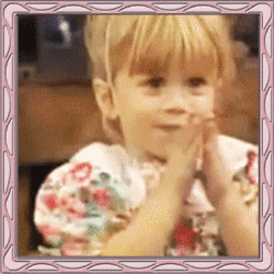 little girl clapping