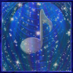 blue universe with note