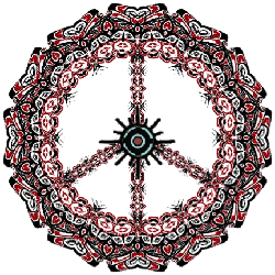 NW Native American Indian style peace sign