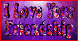 i love your friendship words in pattern
