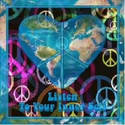 pulsating peace signs with world map heart shaped peace symbol