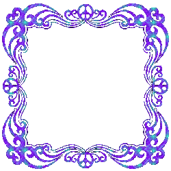 purple glitter with turquoise blings frame
