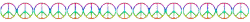rainbow peace sign animated divider