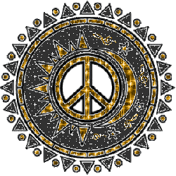 black, gold solor system mandala with glitter accents, treble clefs