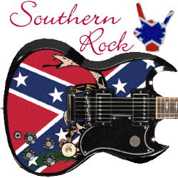 confederate flag painted guitar
