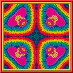 tie dye music kaleidoscope