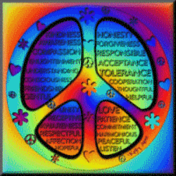 tools for teaching peace with peace sign overlay