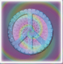 swirls, energy, pastels peace sign