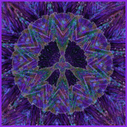 deep purple universe patterned peace sign