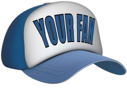 your fan blue hat